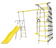 Дачный комплекс "Богатырь" + ДИСК качели Romana 103.07.06 (серый/жёлтый)