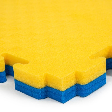 Будо-мат, 100 x 100 см, 40 мм, цвет сине-красный