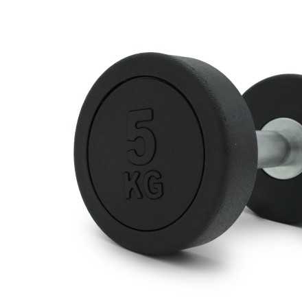 Гантель UNIX Fit PRO круглая обрезиненная 5 кг / шт.