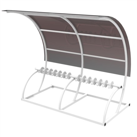 Парковка для самокатов Лотос с навесом на 14 мест