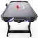 Игровой стол  -  аэрохоккей с подсветкой DFC Championship 53" 135 х 65 см, складной, черный