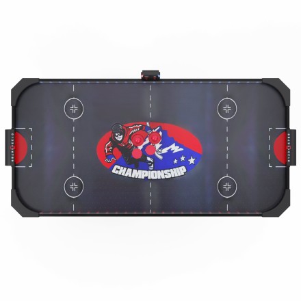 Игровой стол  -  аэрохоккей с подсветкой DFC Championship 53" 135 х 65 см, складной, черный