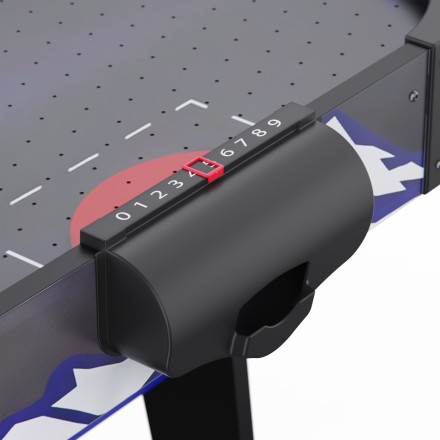 Игровой стол  -  аэрохоккей с подсветкой DFC Championship 53" 135 х 65 см, складной, черный