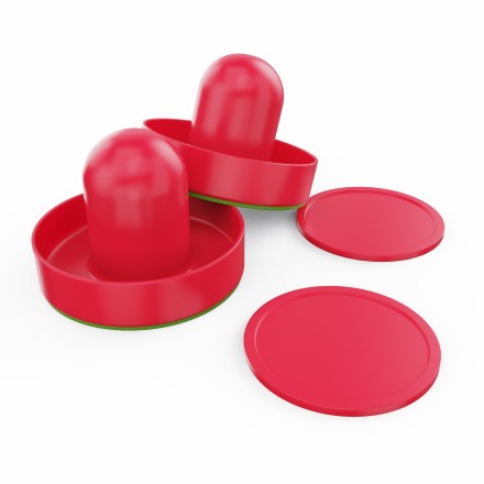 Игровой стол  -  аэрохоккей с подсветкой DFC Championship 53" 135 х 65 см, складной, черный