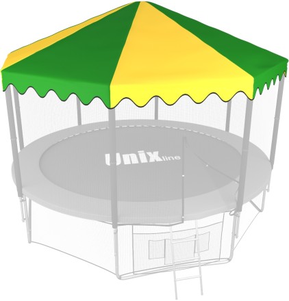 Крыша для батута UNIX Line 12 ft Green/Yellow