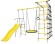 Дачный комплекс "Богатырь" + ГНЕЗДО качели-гнездо 80 см Romana 103.07.06 (серый/жёлтый)