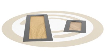 Прямоугольный батут встраиваемый 