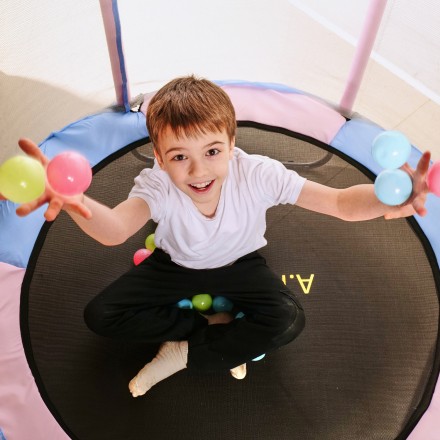 Батут детский DFC A.KOU KIDS 55" (140 см) с сеткой