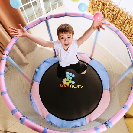 Батут детский DFC A.KOU KIDS 55" (140 см) с сеткой