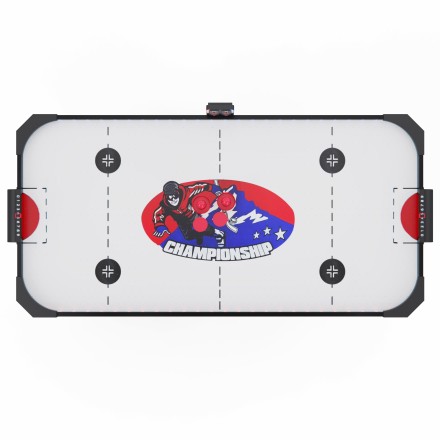 Игровой стол  -  аэрохоккей с подсветкой DFC Championship 53" 135 х 65 см, складной, белый