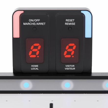 Игровой стол  -  аэрохоккей с подсветкой DFC Championship 53" 135 х 65 см, складной, белый