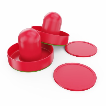 Игровой стол  -  аэрохоккей с подсветкой DFC Championship 53" 135 х 65 см, складной, белый