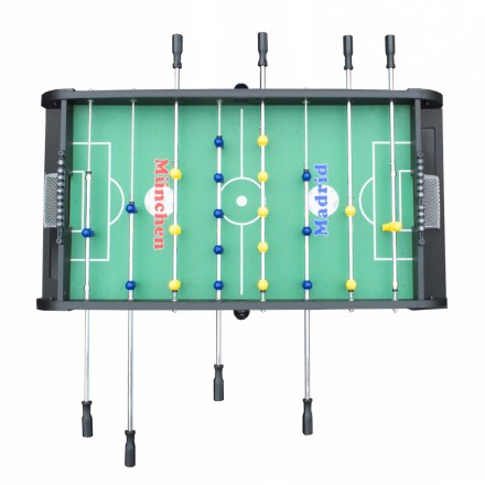 Игровой стол - футбол "Rialto" (141x73x82, светло-черный)