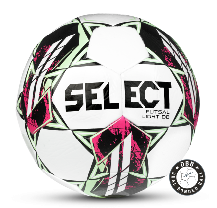 Футзальный мяч Select Futsal Light DB v22, бел-зелен , арт. 1061460004 Футзальный мяч Select Futsal Light DB v22, бел-зелен , арт. 1061460004