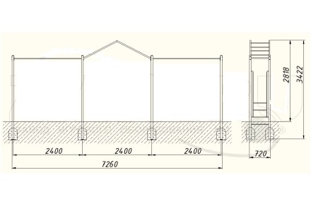 Рукоход Домик