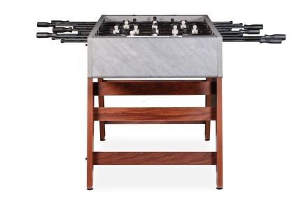 Игровой стол - футбол "Japandi" (145х77х88см) серо-коричневый