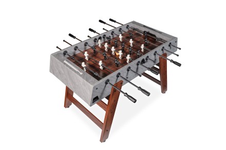 Игровой стол - футбол "Japandi" (145х77х88см) серо-коричневый