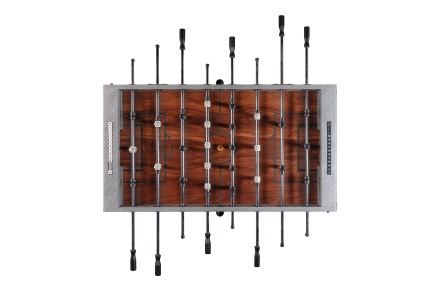 Игровой стол - футбол "Japandi" (145х77х88см) серо-коричневый