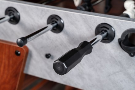 Игровой стол - футбол "Japandi" (145х77х88см) серо-коричневый