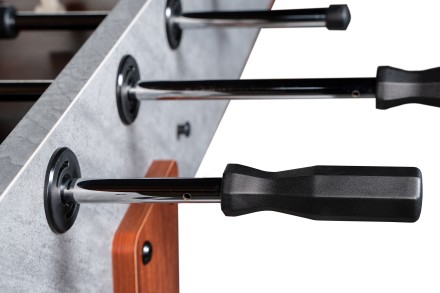 Игровой стол - футбол "Japandi" (145х77х88см) серо-коричневый