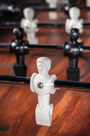 Игровой стол - футбол "Japandi" (145х77х88см) серо-коричневый