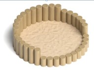 Песочница "Столбики 1"