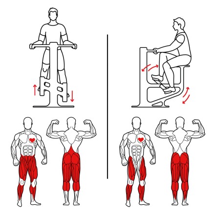 Уличный тренажер 'Степ-Велосипед' УТ-17/22