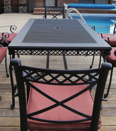 Комплект мебели из литого алюминия "СИЦИЛИЯ" на шесть персон