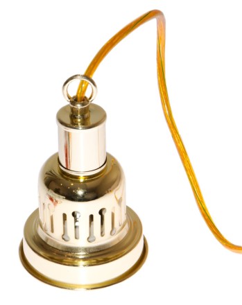 Лампа на один плафон "Evergreen" (золотистая чашка, зеленый плафон D35см)