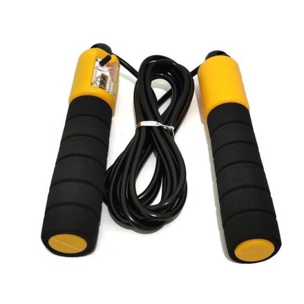 Скакалка UNIX Fit с механическим счетчиком прыжков, 287 см, оранжевая