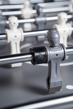 Игровой стол - футбол "Nine Star Iron Men ITSF Grey" (144х75,5х90) Игровой стол - футбол "Nine Star Iron Men ITSF Grey" (144х75,5х90)