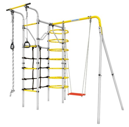  Дачный комплекс "Космос" + ФАНЕРНЫЕ качели Romana 103.21.05 (серый/жёлтый) 