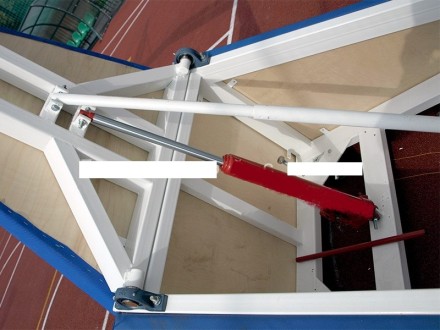 Стойка для баскетбола мобильная складная, игровая, вынос 1,6 м.