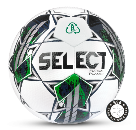 Футзальный  мяч Select Futsal Planet v22 FIFA Basic, бел-зелен , арт.1033460004
