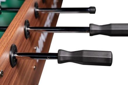 Игровой стол - футбол "PlayOff" (140х73х88см) коричнево-серый Игровой стол - футбол "PlayOff" (140х73х88см) коричнево-серый