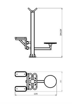 YT56 Тренажер Твистер стоя + Степ YT56 Тренажер Твистер стоя + Степ