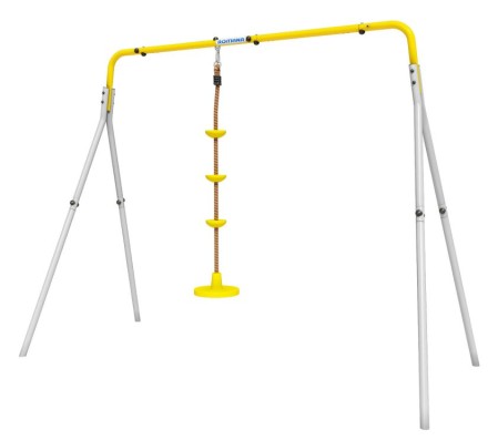 Качели двойные + ДИСК качели Romana R.103.28.04 (серый, серый/желтый)