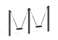 Качели двойные без подвеса КЧР-01 Качели двойные без подвеса КЧР-01