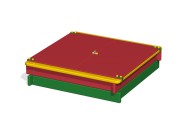 Песочница с откидной крышкой ПС-01К5