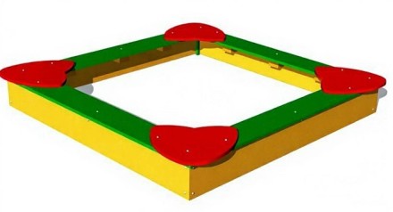 Детская песочница «Квадрат»  2