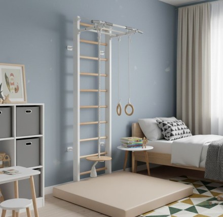 Шведская стенка с турником KidPoint Гимнастик