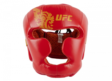 UFC Premium True Thai Шлем для бокса, цвет красный, размер M