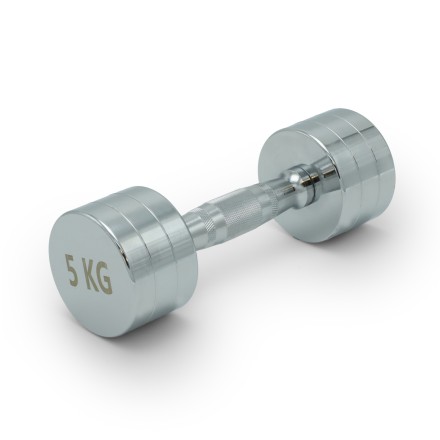 Гантель UNIX Fit PRO круглая хромированная 5 кг / шт. Гантель UNIX Fit PRO круглая хромированная 5 кг / шт.