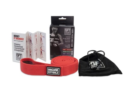 Эспандер ленточный тканевый сопротивление 10-15 LBS