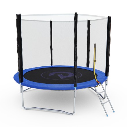 Батут с сеткой DFC PELPO 10ft с лестницей, BLUE Батут с сеткой DFC PELPO 10ft с лестницей, BLUE