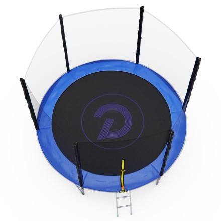 Батут с сеткой DFC PELPO 10ft с лестницей, BLUE Батут с сеткой DFC PELPO 10ft с лестницей, BLUE