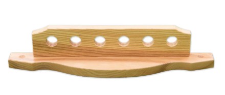 Киевница навесная из ясеня, двухсоставная (на 6 киев, цвет ясень)