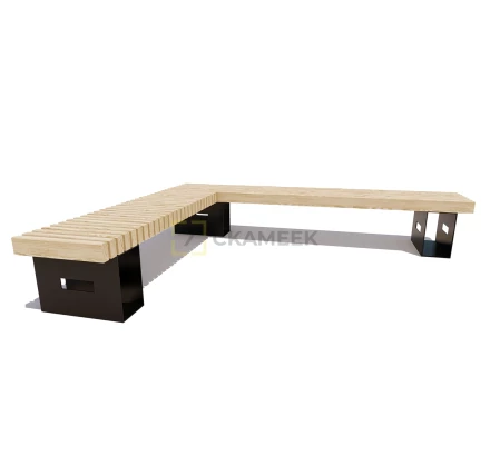 Скамейка уличная «Сосновый Бор» (2,5 м ангарская сосна)