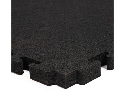 Будо-мат, 100 x 100 см, 20 мм, цвет чёрный