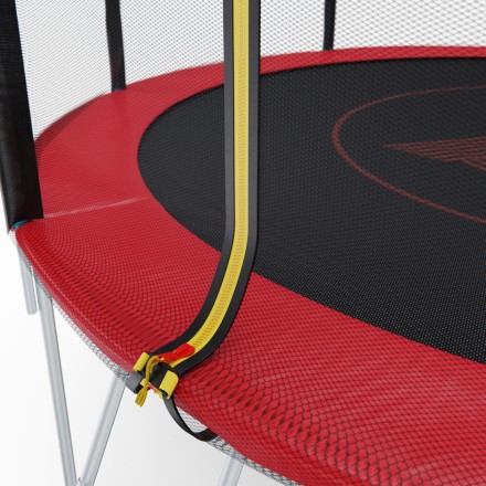 Батут с сеткой DFC PELPO 12ft с лестницей, RED Батут с сеткой DFC PELPO 12ft с лестницей, RED